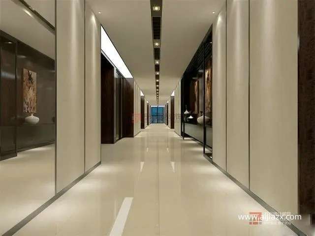 鄭州辦公室過道設(shè)計裝修打造有藝術(shù)感的辦公室通道