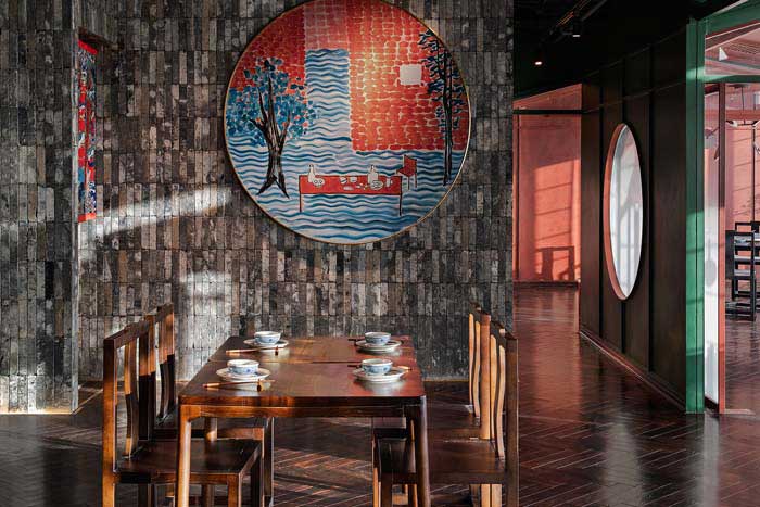 滎陽220平米中餐廳裝修設(shè)計效果圖