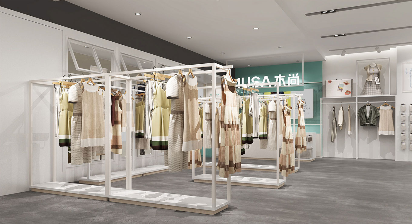 時(shí)尚女裝專(zhuān)賣(mài)店設(shè)計(jì)裝修效果圖