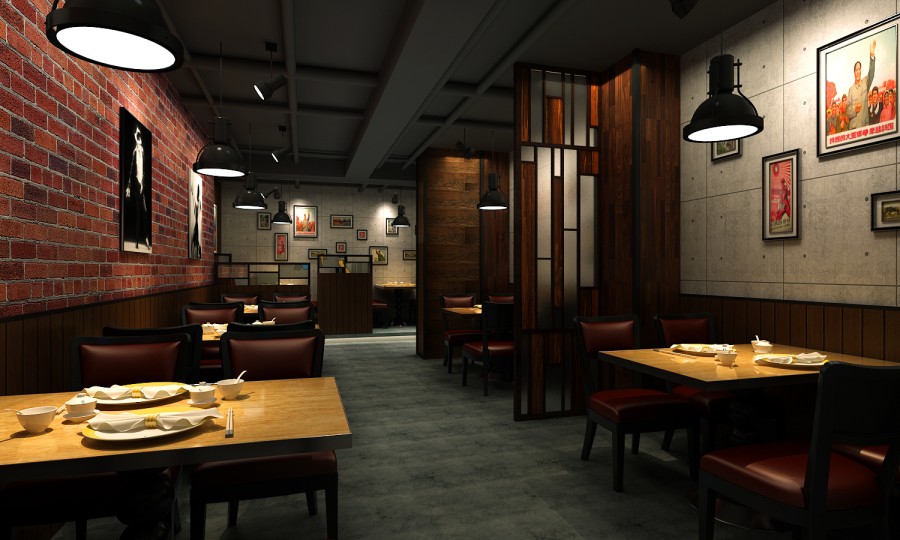 360平米開封中餐館裝修設(shè)計效果圖